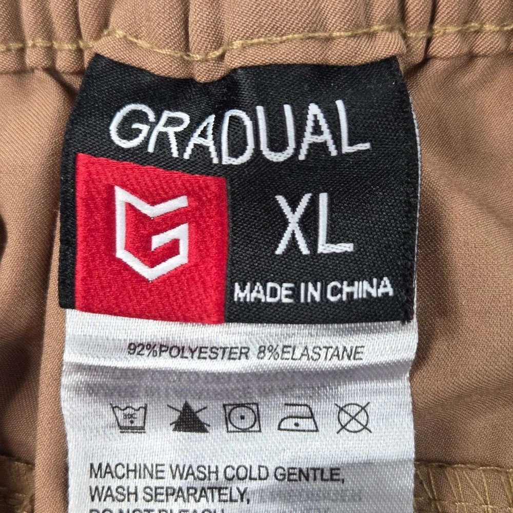 Gradual Shorts Men XL Brown Performance Golf Hiking‎ Activewear Excellent